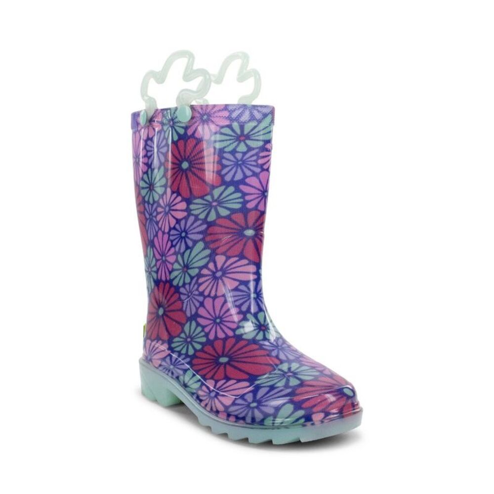 Western Chief Toddler Daisy Burst Rain Boots - Turquoise Green 8T